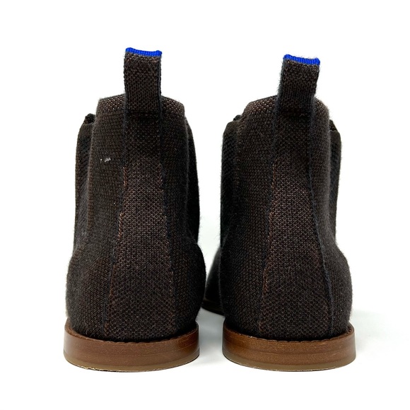 Rothy’s Coco Brown Merino Wool Blend Ankle Boots Booties Size 8.5 - Picture 4 of 10